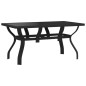 vidaXL Juego de comedor para jardín 7 piezas negro vidaXL Juego de comedor para jardín 7 piezas negro