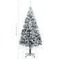 vidaXL Árbol de Navidad con luces LEDs, bolas y nieve verde 400 cm vidaXL Árbol de Navidad con luces LEDs, bolas y nieve verde 400 cm
