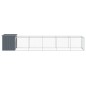 vidaXL Gallinero con corral acero galvanizado gris 110x609x110 cm vidaXL Gallinero con corral acero galvanizado gris 110x609x110 cm