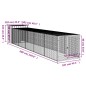 vidaXL Gallinero con corral acero galvanizado gris 110x609x110 cm vidaXL Gallinero con corral acero galvanizado gris 110x609x110 cm