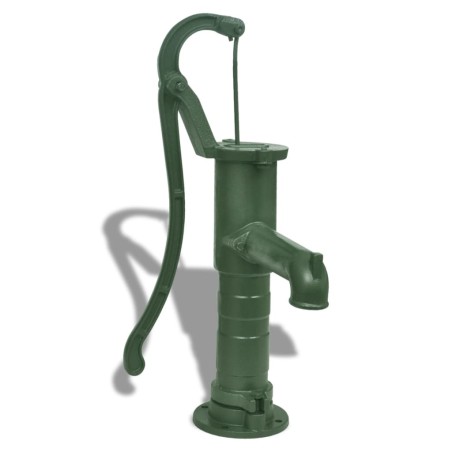 vidaXL Bomba de agua de jardín con soporte hierro fundido