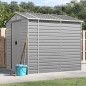 vidaXL Cobertizo de jardín acero galvanizado gris claro 191x215x198 cm vidaXL Cobertizo de jardín acero galvanizado gris claro 191x215x198 cm