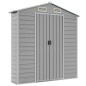 vidaXL Cobertizo de jardín acero galvanizado gris claro 191x215x198 cm vidaXL Cobertizo de jardín acero galvanizado gris claro 191x215x198 cm