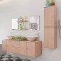 vidaXL Conjunto de muebles de baño y lavabo 9 piezas beige vidaXL Conjunto de muebles de baño y lavabo 9 piezas beige