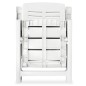 vidaXL Juego de comedor de jardín 7 piezas plástico blanco vidaXL Juego de comedor de jardín 7 piezas plástico blanco