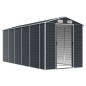 vidaXL Cobertizo de jardín acero galvanizado antracita 191x470x198 cm vidaXL Cobertizo de jardín acero galvanizado antracita 191x470x198 cm