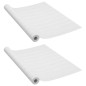 vidaXL Láminas autoadhesivas muebles 2 uds PVC madera blanca 500x90 cm vidaXL Láminas autoadhesivas muebles 2 uds PVC madera blanca 500x90 cm