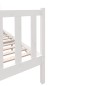 vidaXL Estructura de cama de madera maciza de pino blanco 140x190 cm