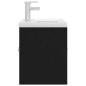 vidaXL Mueble con lavabo madera de ingeniería negro vidaXL Mueble con lavabo madera de ingeniería negro