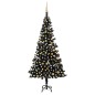 vidaXL Árbol de Navidad preiluminado con luces y bolas negro 240 cm vidaXL Árbol de Navidad preiluminado con luces y bolas negro 240 cm