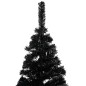 vidaXL Árbol de Navidad preiluminado con luces y bolas negro 240 cm vidaXL Árbol de Navidad preiluminado con luces y bolas negro 240 cm