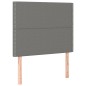 vidaXL Cabecero con luces LED tela gris oscuro 80x5x118/128 cm vidaXL Cabecero con luces LED tela gris oscuro 80x5x118/128 cm