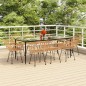 vidaXL Juego de comedor de jardín 9 piezas ratán sintético vidaXL Juego de comedor de jardín 9 piezas ratán sintético