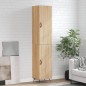 vidaXL Aparador de madera contrachapada roble Sonoma 34,5x34x180 cm vidaXL Aparador de madera contrachapada roble Sonoma 34,5x34x180 cm