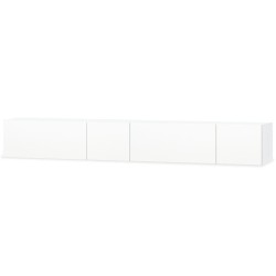 vidaXL Mueble para TV 2 uds contrachapada blanco brillo 120x40x34cm