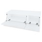 vidaXL Mueble para TV 2 uds contrachapada blanco brillo 120x40x34cm vidaXL Mueble para TV 2 uds contrachapada blanco brillo 120x40x34cm