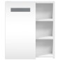 vidaXL Mueble de baño con espejo y luz LED blanco 45x13x52 cm vidaXL Mueble de baño con espejo y luz LED blanco 45x13x52 cm