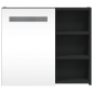 vidaXL Mueble de baño con espejo y luz LED negro 60x13x52 cm vidaXL Mueble de baño con espejo y luz LED negro 60x13x52 cm