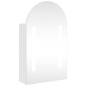 vidaXL Mueble de baño con espejo arqueado y luz LED blanco 42x13x70 cm vidaXL Mueble de baño con espejo arqueado y luz LED blanco 42x13x70 cm