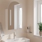 vidaXL Mueble de baño con espejo arqueado y luz LED blanco 42x13x70 cm vidaXL Mueble de baño con espejo arqueado y luz LED blanco 42x13x70 cm