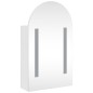 vidaXL Mueble de baño con espejo arqueado y luz LED blanco 42x13x70 cm vidaXL Mueble de baño con espejo arqueado y luz LED blanco 42x13x70 cm