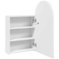 vidaXL Mueble de baño con espejo arqueado y luz LED blanco 42x13x70 cm vidaXL Mueble de baño con espejo arqueado y luz LED blanco 42x13x70 cm