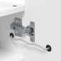 vidaXL Mueble de baño con espejo arqueado y luz LED blanco 42x13x70 cm vidaXL Mueble de baño con espejo arqueado y luz LED blanco 42x13x70 cm