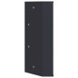 vidaXL Mueble de baño de esquina con espejo gris 30x24x60 cm vidaXL Mueble de baño de esquina con espejo gris 30x24x60 cm