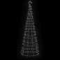 vidaXL Árbol de Navidad cono con estacas 570 LEDs blanco frío 300 cm vidaXL Árbol de Navidad cono con estacas 570 LEDs blanco frío 300 cm