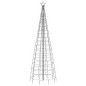 vidaXL Árbol de Navidad cono con estacas 570 LEDs blanco frío 300 cm vidaXL Árbol de Navidad cono con estacas 570 LEDs blanco frío 300 cm