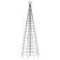 vidaXL Árbol de Navidad cono con estacas 570 LEDs blanco frío 300 cm vidaXL Árbol de Navidad cono con estacas 570 LEDs blanco frío 300 cm