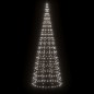 vidaXL Árbol de Navidad en asta de bandera 550 LED blanco frío 300 cm vidaXL Árbol de Navidad en asta de bandera 550 LED blanco frío 300 cm