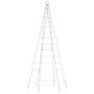 vidaXL Árbol de Navidad en asta de bandera 200 LED azul 180 cm vidaXL Árbol de Navidad en asta de bandera 200 LED azul 180 cm