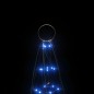 vidaXL Árbol de Navidad en asta de bandera 200 LED azul 180 cm vidaXL Árbol de Navidad en asta de bandera 200 LED azul 180 cm