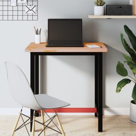 vidaXL Tablero de banco de trabajo madera maciza de haya 80x55x2,5 cm