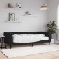 vidaXL Sofá cama con colchón terciopelo negro 90x200 cm vidaXL Sofá cama con colchón terciopelo negro 90x200 cm