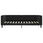 vidaXL Sofá cama con colchón terciopelo negro 90x200 cm vidaXL Sofá cama con colchón terciopelo negro 90x200 cm