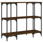 vidaXL Mesa consola madera de ingeniería marrón roble 102x35x90 cm vidaXL Mesa consola madera de ingeniería marrón roble 102x35x90 cm