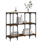 vidaXL Mesa consola madera de ingeniería marrón roble 102x35x90 cm vidaXL Mesa consola madera de ingeniería marrón roble 102x35x90 cm