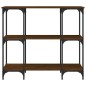 vidaXL Mesa consola madera de ingeniería marrón roble 102x35x90 cm vidaXL Mesa consola madera de ingeniería marrón roble 102x35x90 cm