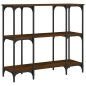 vidaXL Mesa consola madera de ingeniería marrón roble 102x35x90 cm vidaXL Mesa consola madera de ingeniería marrón roble 102x35x90 cm