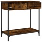 vidaXL Mesa consola madera de ingeniería roble ahumado 75x34,5x75 cm vidaXL Mesa consola madera de ingeniería roble ahumado 75x34,5x75 cm