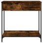 vidaXL Mesa consola madera de ingeniería roble ahumado 75x34,5x75 cm vidaXL Mesa consola madera de ingeniería roble ahumado 75x34,5x75 cm
