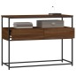 vidaXL Mesa consola madera de ingeniería marrón roble 100x40x75 cm vidaXL Mesa consola madera de ingeniería marrón roble 100x40x75 cm