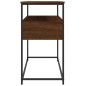 vidaXL Mesa consola madera de ingeniería marrón roble 100x40x75 cm vidaXL Mesa consola madera de ingeniería marrón roble 100x40x75 cm
