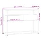 vidaXL Mesa consola madera de ingeniería marrón roble 100x40x75 cm vidaXL Mesa consola madera de ingeniería marrón roble 100x40x75 cm