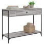 vidaXL Mesa consola madera de ingeniería gris Sonoma 100x34,5x75 cm vidaXL Mesa consola madera de ingeniería gris Sonoma 100x34,5x75 cm