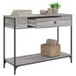 vidaXL Mesa consola madera de ingeniería gris Sonoma 100x34,5x75 cm vidaXL Mesa consola madera de ingeniería gris Sonoma 100x34,5x75 cm