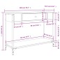 vidaXL Mesa consola madera de ingeniería gris Sonoma 100x34,5x75 cm vidaXL Mesa consola madera de ingeniería gris Sonoma 100x34,5x75 cm