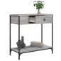 vidaXL Mesa consola madera de ingeniería gris Sonoma 75x34,5x75 cm vidaXL Mesa consola madera de ingeniería gris Sonoma 75x34,5x75 cm